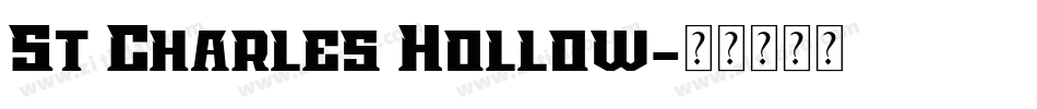 St Charles Hollow字体转换
